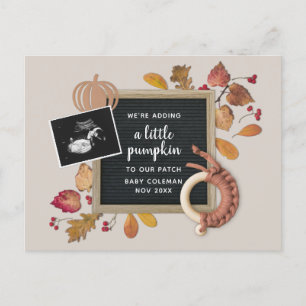 Cartes Pour Fêtes Annuelles Automne Thanksgiving Citrouille Bébé Grossesse Nai