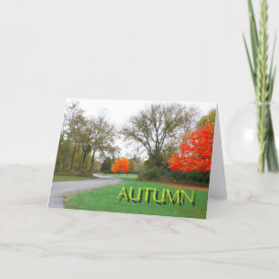 Cartes Pour Fêtes Annuelles Autumn