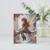 Cartes Pour Fêtes Annuelles Autumn Fairy, Fall Greeting, (Debout devant)