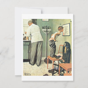 Cartes Pour Fêtes Annuelles Avant Le Tir 1958 Norman Rockwell