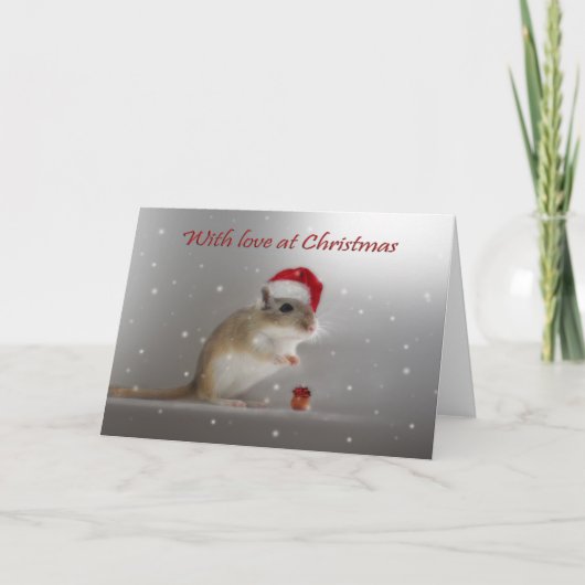 Cartes Pour Fêtes Annuelles Avec amour à Noël (Devant)