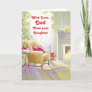 Cartes Pour Fêtes Annuelles Avec Amour Papa De Ta Fille