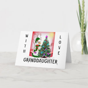 Cartes Pour Fêtes Annuelles Avec Amour Petite-fille
