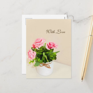 Cartes Pour Fêtes Annuelles Avec amour roses roses