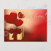 Cartes Pour Fêtes Annuelles Avec amour, Saint Valentin (Devant)