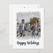 Cartes Pour Fêtes Annuelles Avec des flocons de neige (Devant / Derrière)