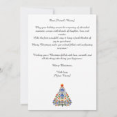 Cartes Pour Fêtes Annuelles Avec le texte Wycinanki Wonderland Noël (Dos)