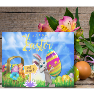 Cartes Pour Fêtes Annuelles Aventure Attend La Grande Chasse Aux Oeufs De Pâqu