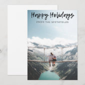 Cartes Pour Fêtes Annuelles Aventure Rustique Joyeuses Fêtes de Noël (Devant / Derrière)
