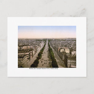 Cartes Pour Fêtes Annuelles Avenue des Champs-Élysées Paris, 1904 France