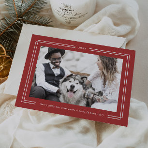 Cartes Pour Fêtes Annuelles AVERY Rouge Canneberge Cadre Photo de Noël pour Co