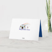 Cartes Pour Fêtes Annuelles Avion bonnes fêtes (Dos)