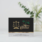 Cartes Pour Fêtes Annuelles Avocat - Joyeux Noël (Debout devant)