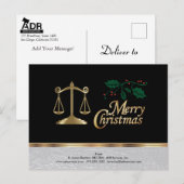 Cartes Pour Fêtes Annuelles Avocat - Joyeux Noël (Devant / Derrière)