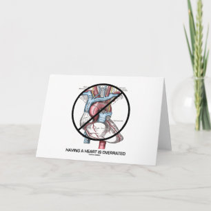 Cartes Pour Fêtes Annuelles Avoir un coeur est surfait (la Saint-Valentin)