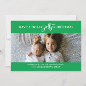 CARTES POUR FÊTES ANNUELLES AVOIR UNE PHOTO PLATE DE NOËL SAINTE JOLLY (Devant)