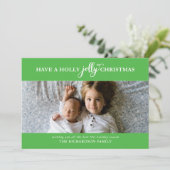 CARTES POUR FÊTES ANNUELLES AVOIR UNE PHOTO PLATE DE NOËL SAINTE JOLLY (Debout devant)