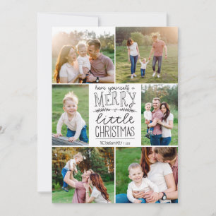 Cartes Pour Fêtes Annuelles Ayez un joyeux petit Noël six photos