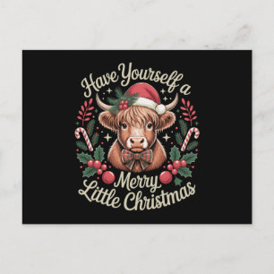 Cartes Pour Fêtes Annuelles Ayez Un Joyeux Petit Noël Vache Xmas