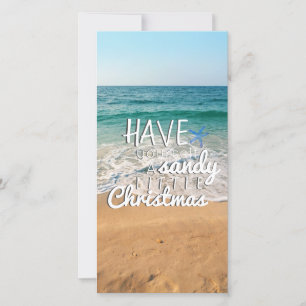 Cartes Pour Fêtes Annuelles Ayez Un Petit Noël Sable