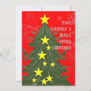 Cartes Pour Fêtes Annuelles Ayez un petit patriotique de Noël MAGA