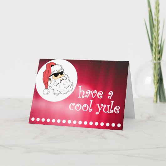 Cartes Pour Fêtes Annuelles Ayez un Yule Cool (Devant)