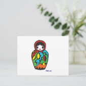 Cartes Pour Fêtes Annuelles Babushka - Matryoshka (Debout devant)