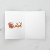 Cartes Pour Fêtes Annuelles Baby 1st Christmas Tree Santa Reindeers (Intérieur)