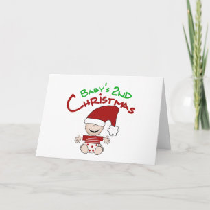 Cartes Pour Fêtes Annuelles Baby 2e T-shirts et cadeaux de Noël