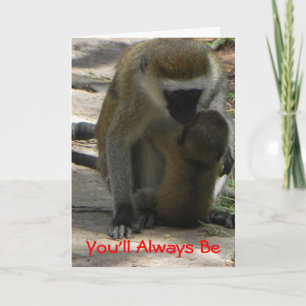 Cartes Pour Fêtes Annuelles Baby Baboon Valentine