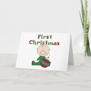 Cartes Pour Fêtes Annuelles Baby Boy 1er T-shirts et cadeaux de Noël