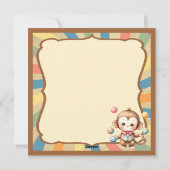 Cartes Pour Fêtes Annuelles Baby Circus (Dos)