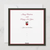 Cartes Pour Fêtes Annuelles Baby Dove (Dos)