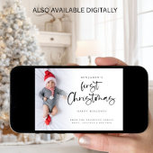 Cartes Pour Fêtes Annuelles Baby First Christmas Photo 2026 Calendar