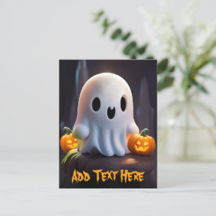 Cartes Pour Fêtes Annuelles Baby Ghost Déplaisant mignon caractère Halloween