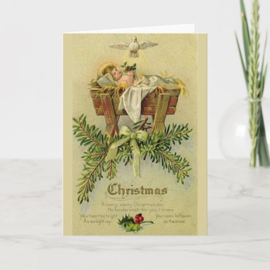 Cartes Pour Fêtes Annuelles Baby Jesus (Devant)