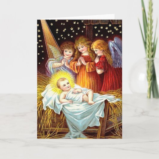 Cartes Pour Fêtes Annuelles Baby Jesus (Devant)