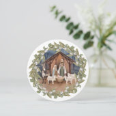 Cartes Pour Fêtes Annuelles Baby Jesus | Nativité (Debout devant)