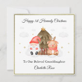 Cartes Pour Fêtes Annuelles Baby Loss Boy Girl Père Noël Reindeer Christmas Ca (Devant)