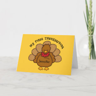 Cartes Pour Fêtes Annuelles Baby Turquie 1er Thanksgiving