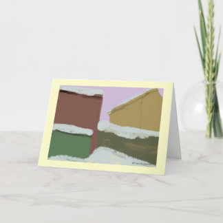 Cartes Pour Fêtes Annuelles Backyard d'hiver