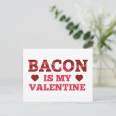 Cartes Pour Fêtes Annuelles Bacon est ma Saint Valentin (Debout devant)