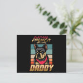 Cartes Pour Fêtes Annuelles Badass French Buldog Daddy (Debout devant)