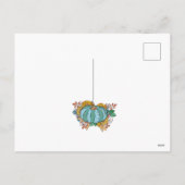 Cartes Pour Fêtes Annuelles Badger Blue Pumpkin (Dos)