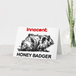 Cartes Pour Fêtes Annuelles Badger d'Innocent