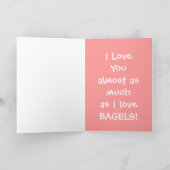 Cartes Pour Fêtes Annuelles Bagel Lover (Intérieur)