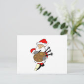 Cartes Pour Fêtes Annuelles Bagpipe Père Noël (Debout devant)