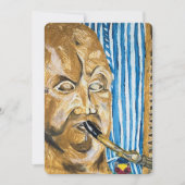 Cartes Pour Fêtes Annuelles Bagpiper (Devant)