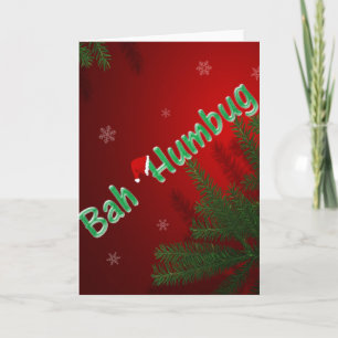 Cartes Pour Fêtes Annuelles Bah Humbug