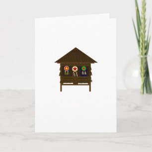 Cartes Pour Fêtes Annuelles Bahay Kubo - Noël